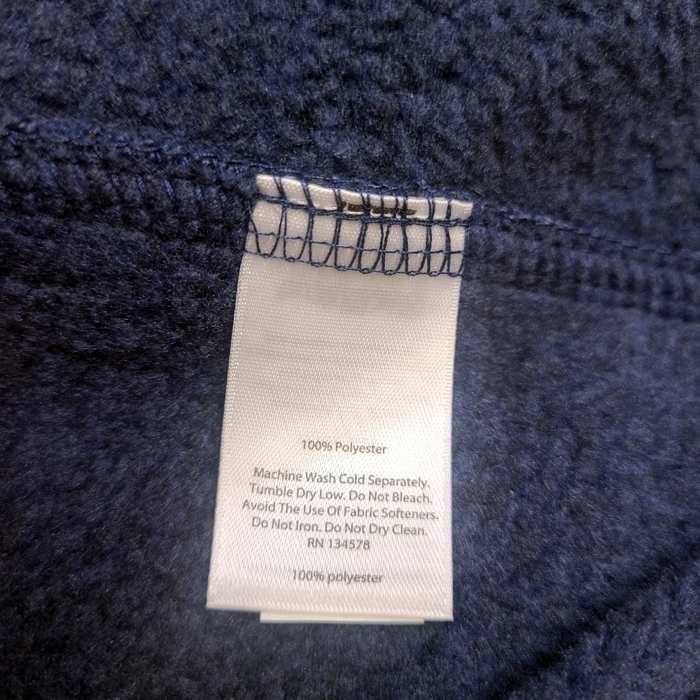 Men's Vineyard Vines Navy Blue Sweater Fleece Vest - Picture 10 of 13